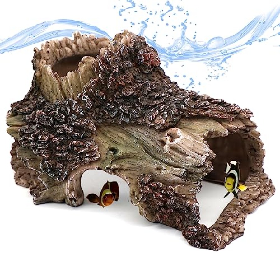Aquarium Fish Cave - 【Spot goods】Tree Trunk Cave Aquarium Decoration