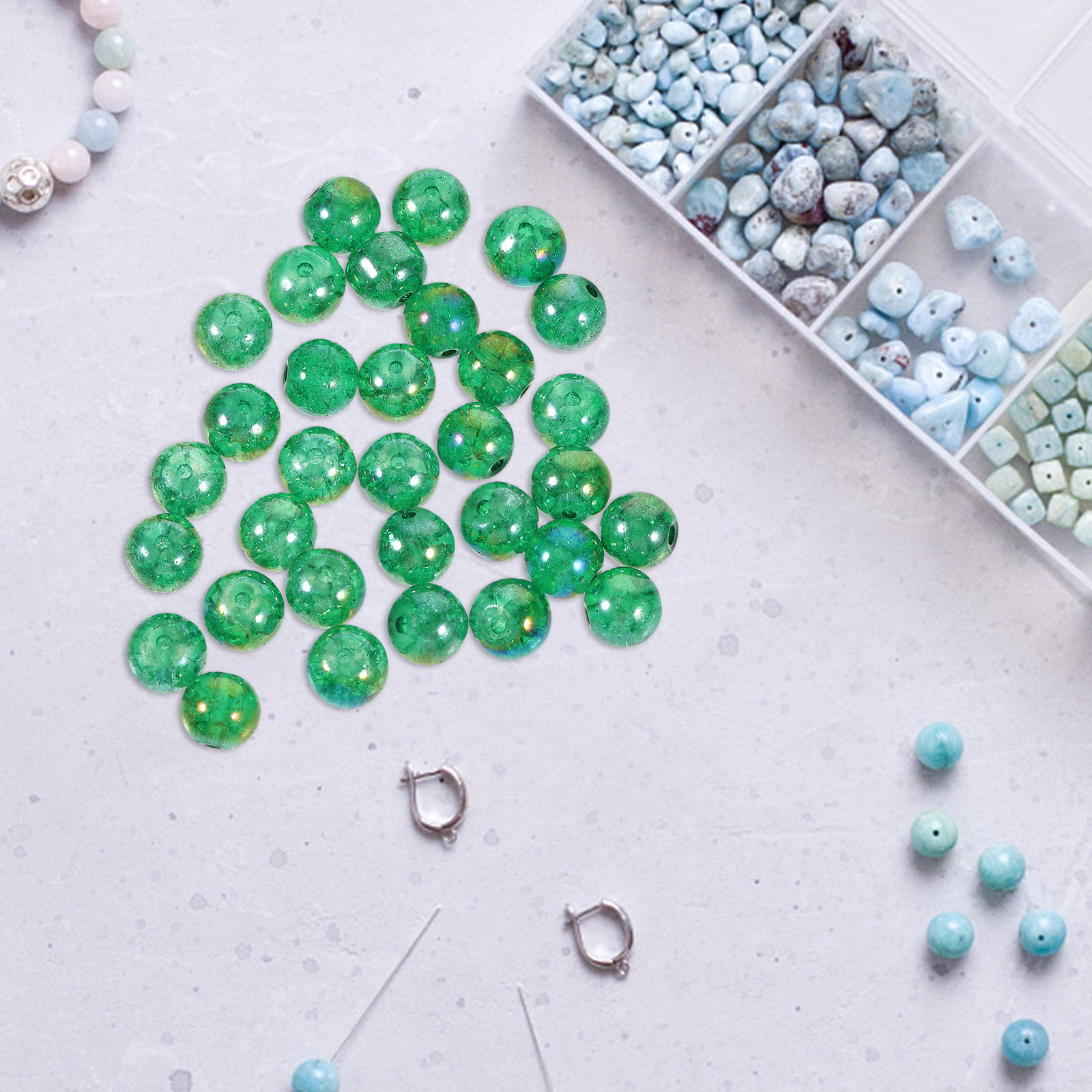 Aquarium Fish Usa - 50Pcs Aquarium Glass Beads Decor Versatile