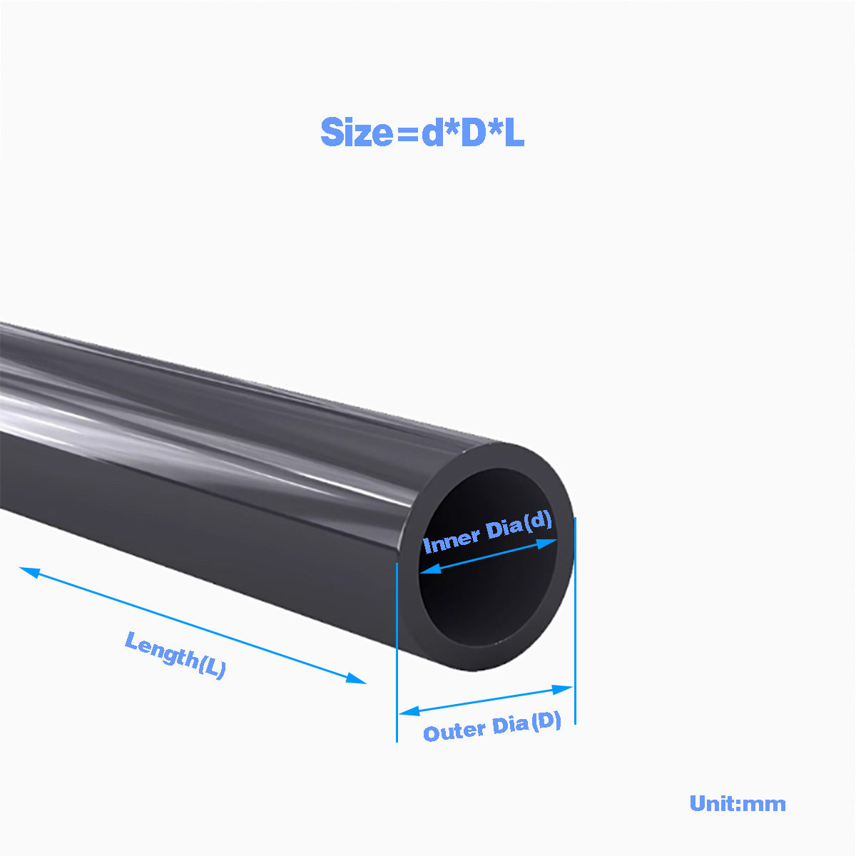Aquarium Fishing - Black PVC Plastic Pipe Hollow Tube/Fish