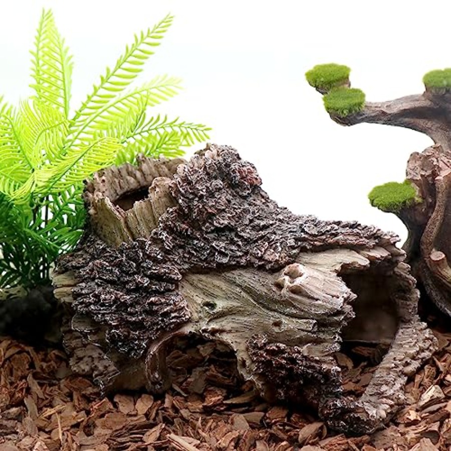 【Spot goods】Tree Trunk Cave Aq - Aquarium Fish Cave ulasan dan harga