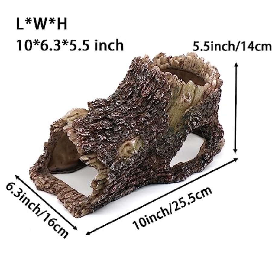 【Spot goods】Tree Trunk Cave Aq - Aquarium Fish Cave ulasan dan harga
