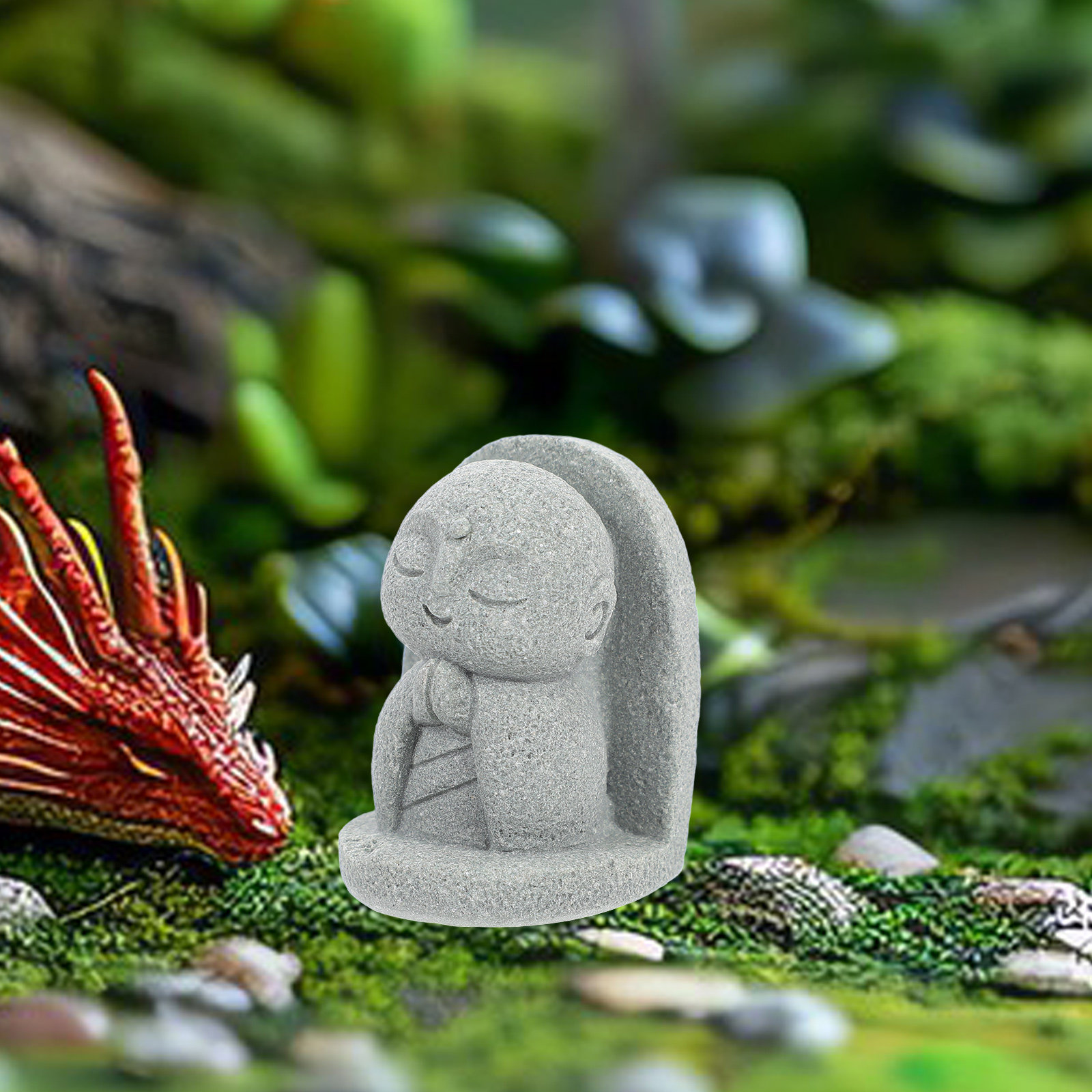 Miniature Japanese Jizo Buddha - Aquarium Fish Usa ulasan dan harga