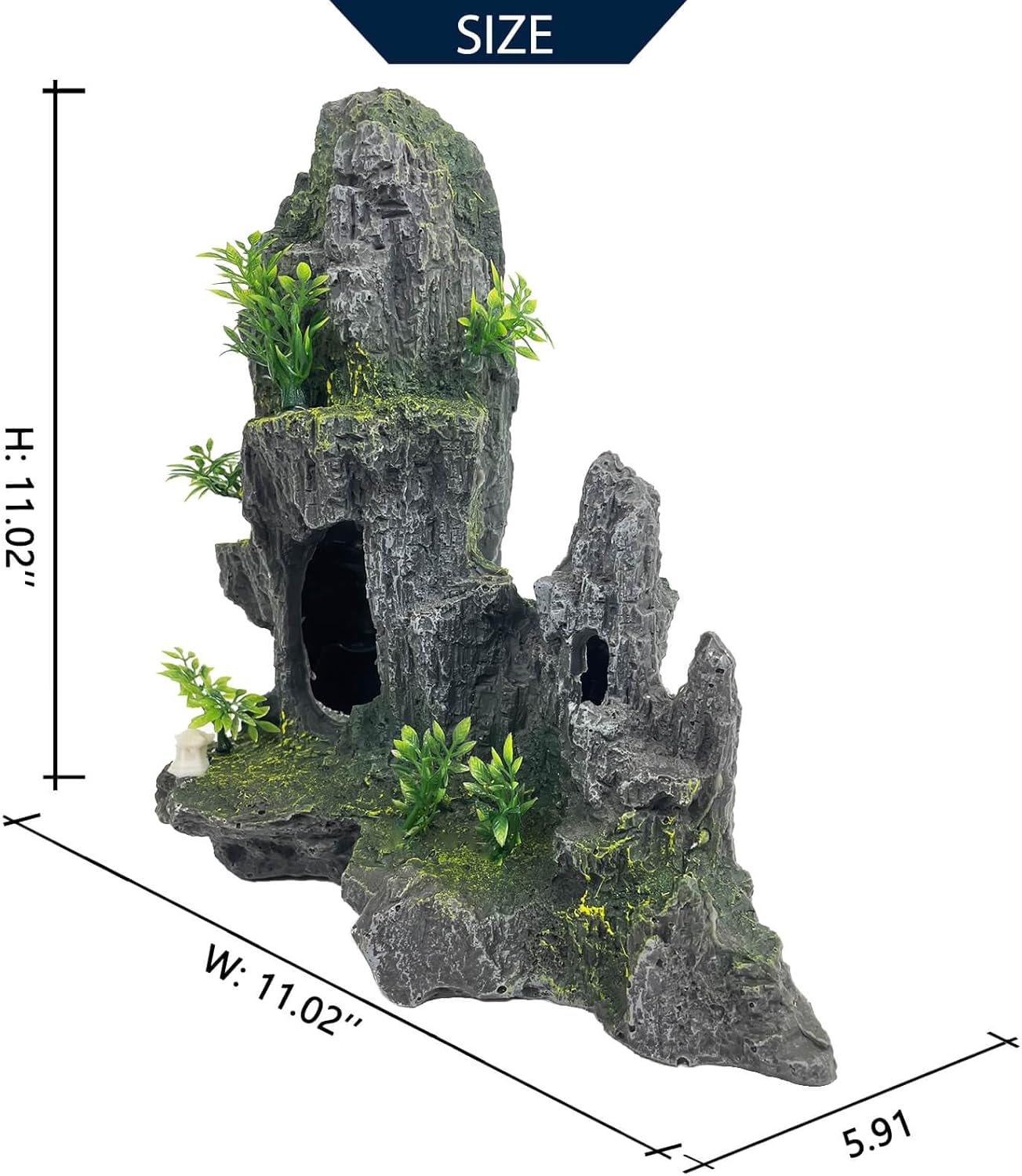 Extra Large Aquarium Decoratio - Aquarium Fish Cave ulasan dan harga