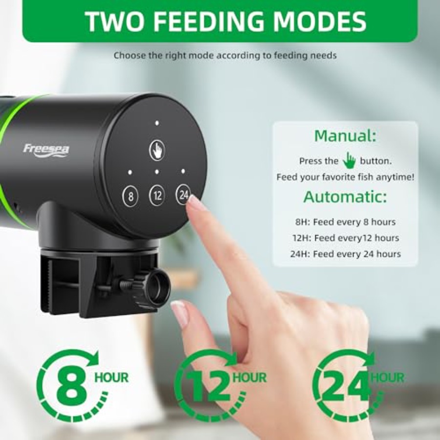 【Spot goods】Automatic Fish Fee - Aquarium Fish Usa ulasan dan harga