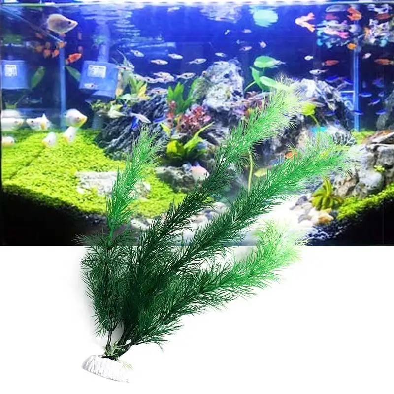 Artificial Aquarium Decor Plan - Aquarium Fish Enrichment ulasan dan harga