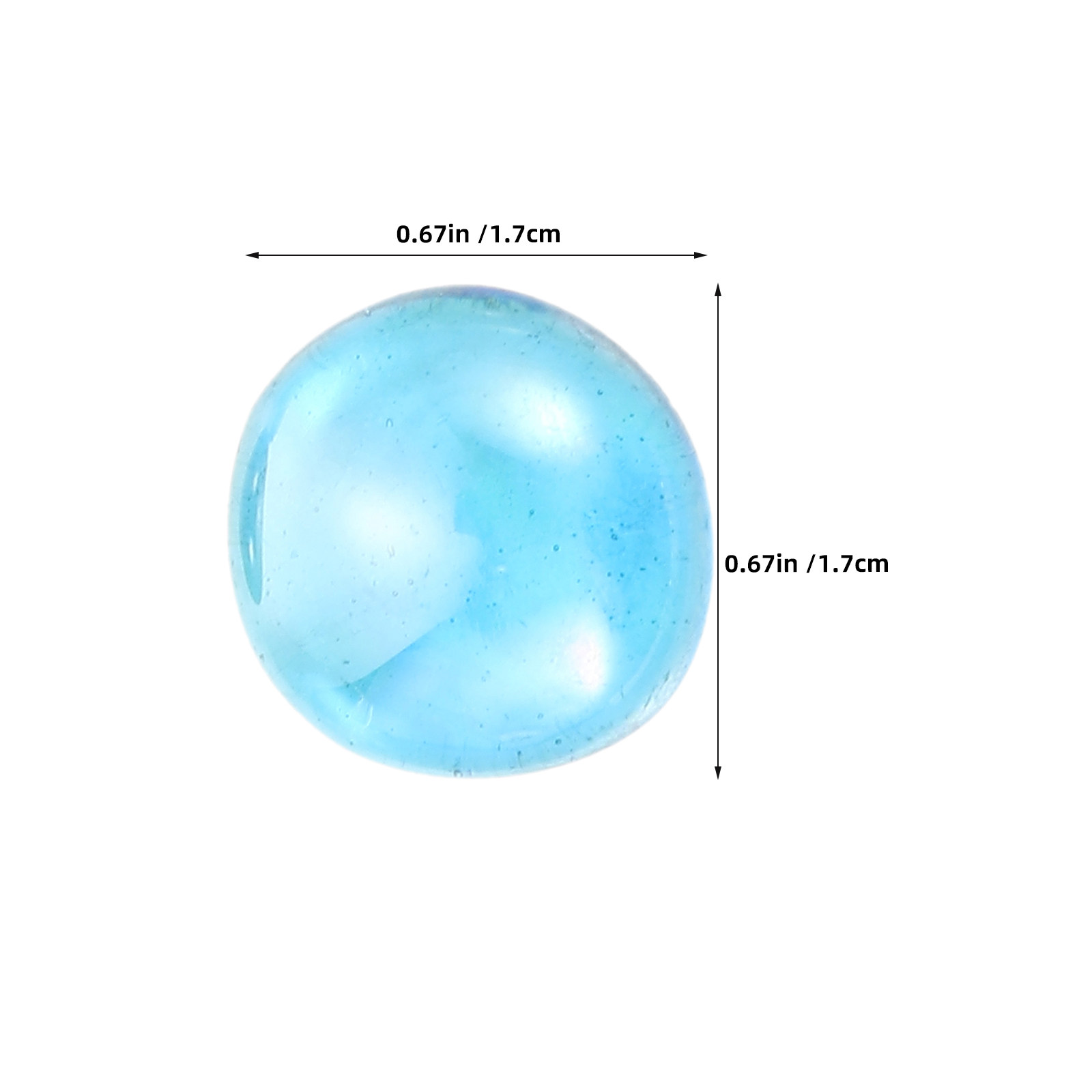 1 Bag Glass Flat Marbles Clear - Aquarium Fish Usa ulasan dan harga