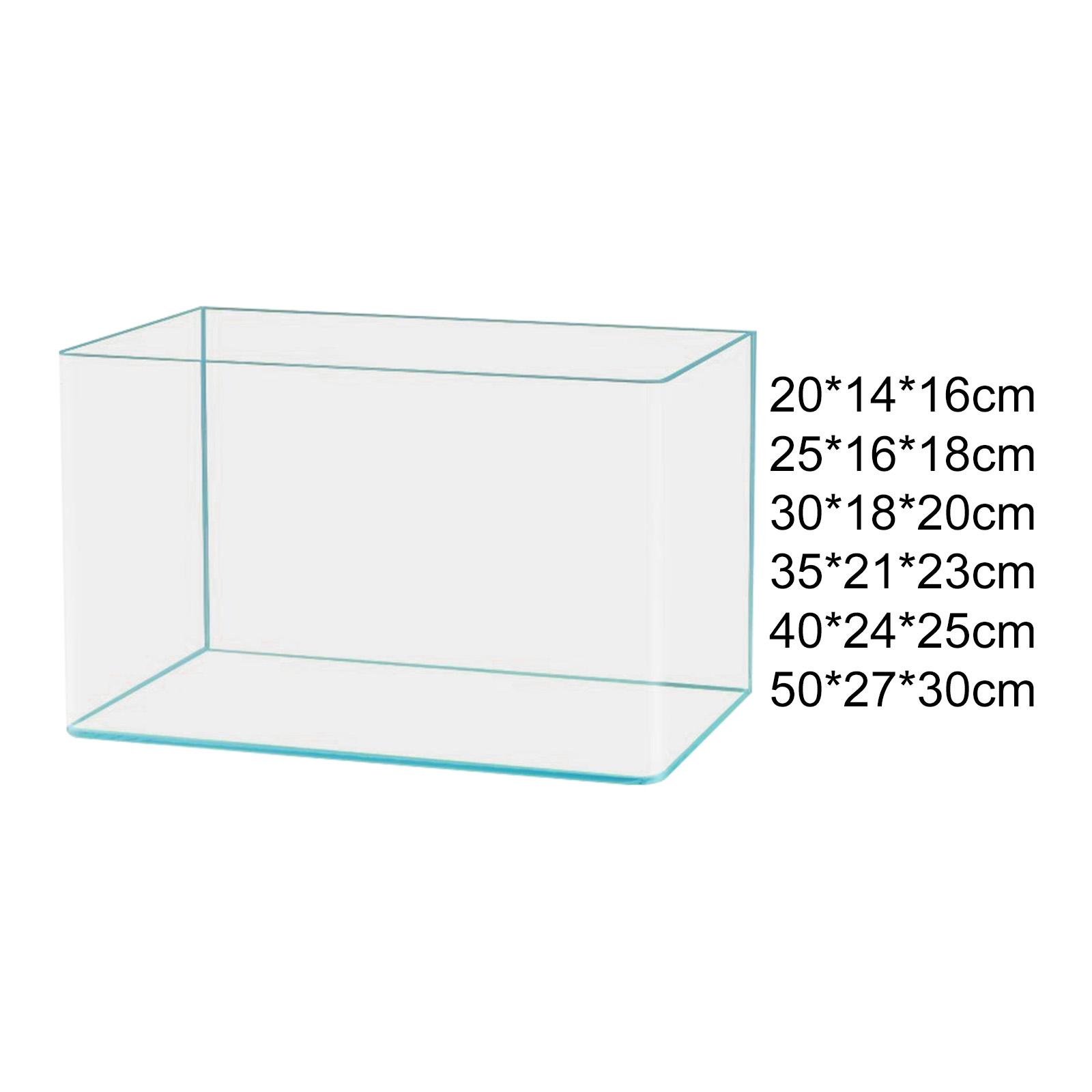 Clear Glass Fish Tank Decorati - Aquarium Goldfish ulasan dan harga
