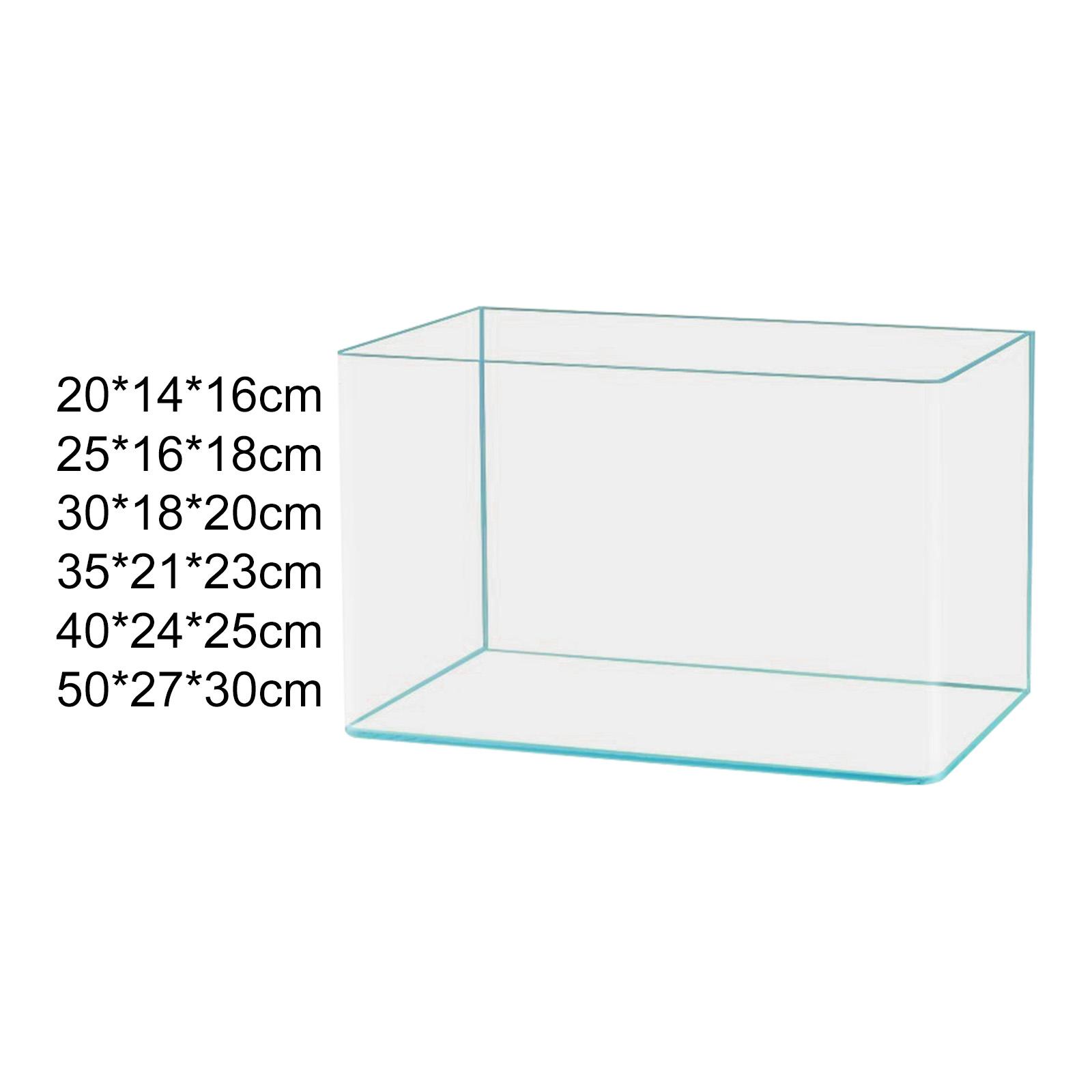 Clear Glass Fish Tank Decorati - Aquarium Goldfish ulasan dan harga