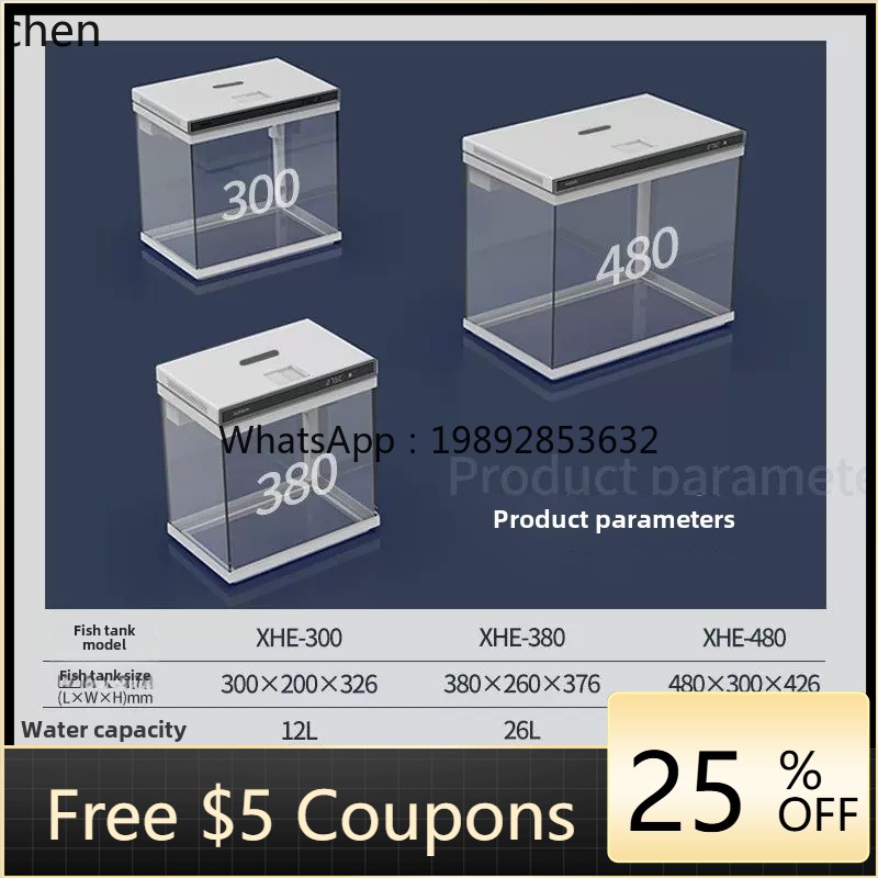 YGG  ultra-white glass small f - Aquarium Fish Without Oxygen ulasan dan harga