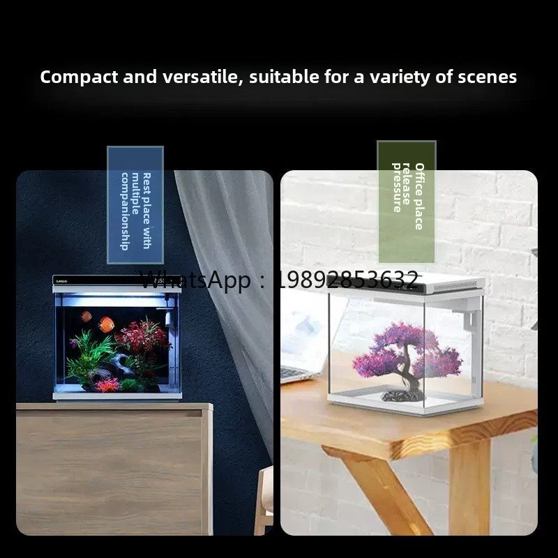 YGG  ultra-white glass small f - Aquarium Fish Without Oxygen ulasan dan harga