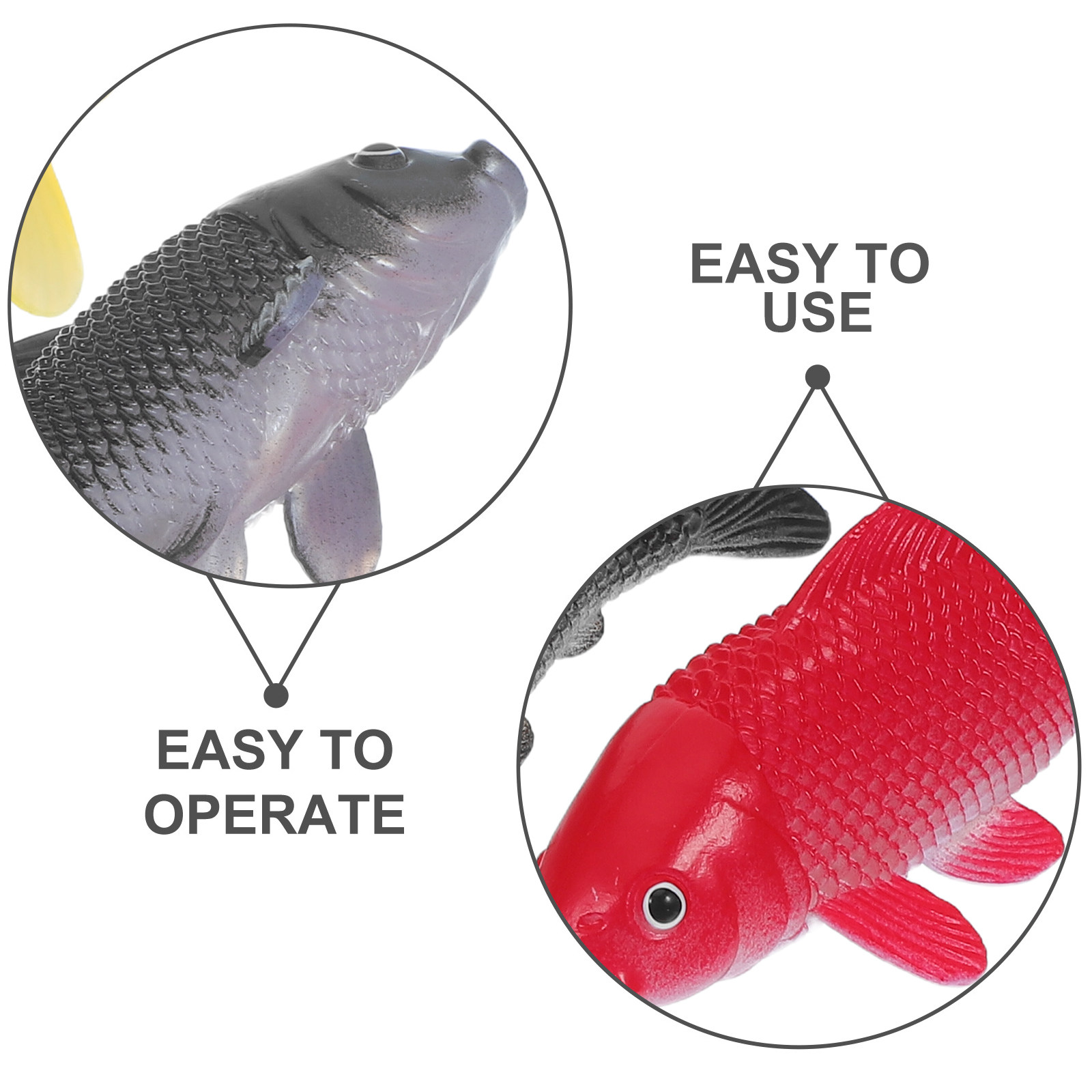 3pcs Fish Crafts Toys Realisti - Aquarium Fishing ulasan dan harga
