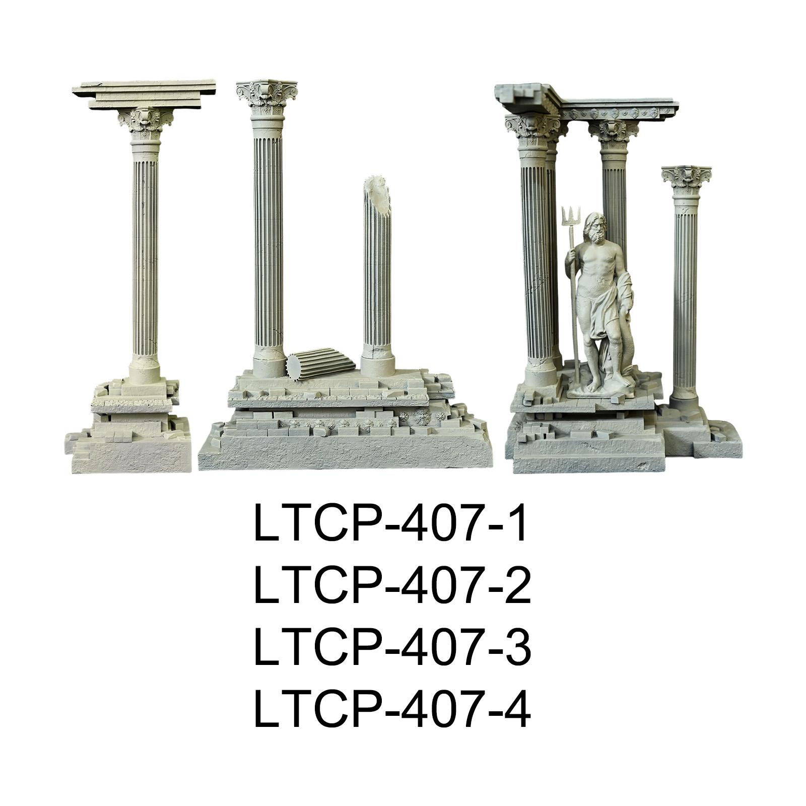 Roman Column Decoration Resin  - Aquarium Fish Enrichment ulasan dan harga