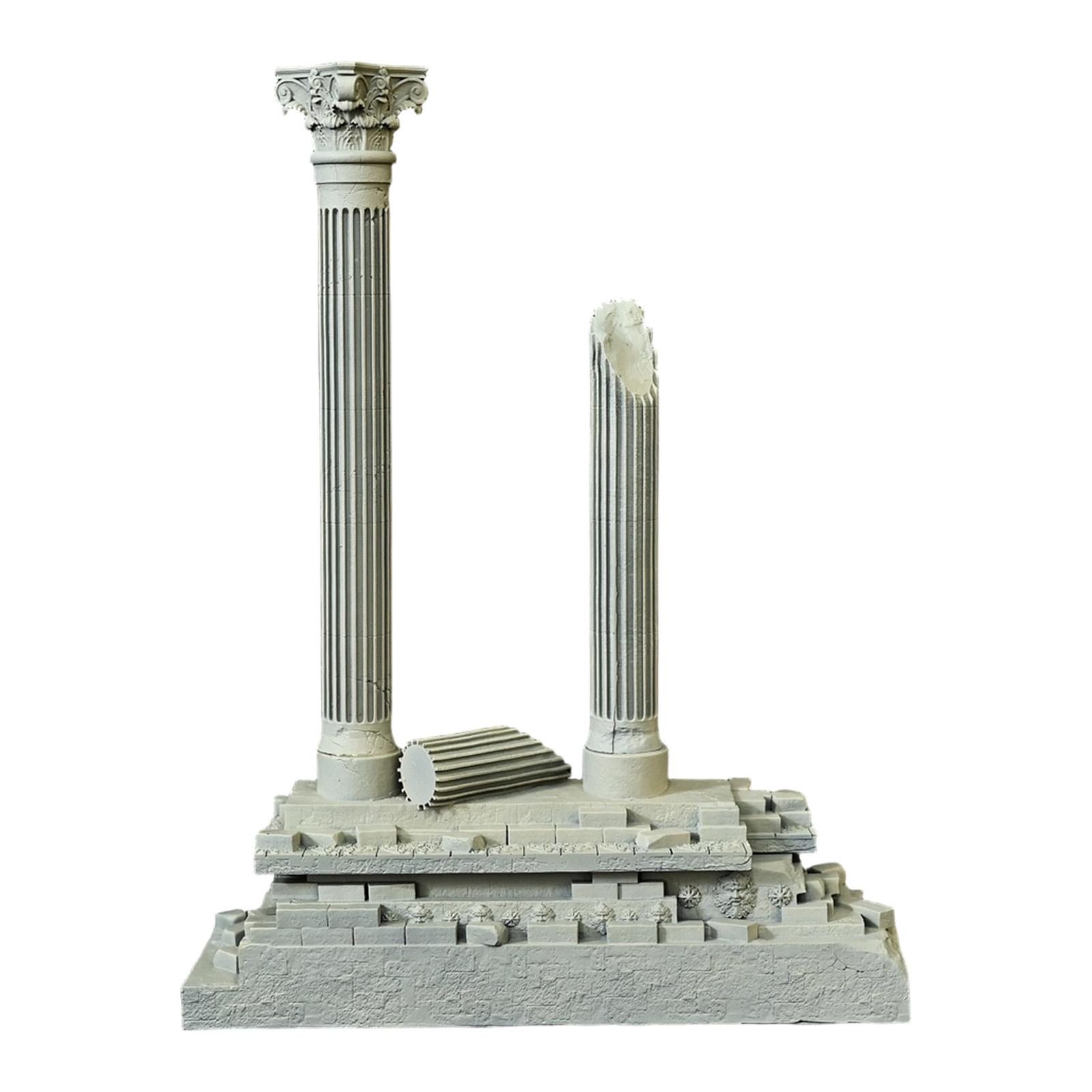 Roman Column Decoration Resin  - Aquarium Fish Enrichment ulasan dan harga