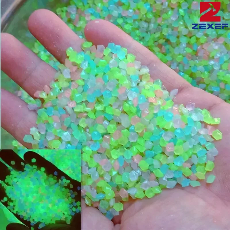 1000pcs 3-5mm Luminous Sand Gl - Aquarium Fishing ulasan dan harga