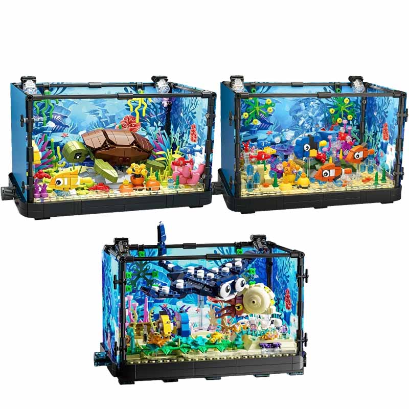 Fish Tank Building Block Set w - Aquarium Fishing ulasan dan harga