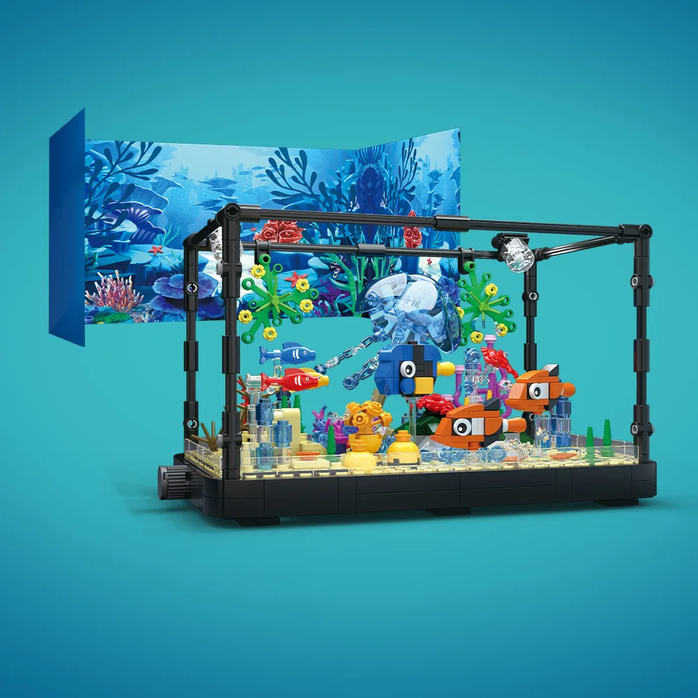 Fish Tank Building Block Set w - Aquarium Fishing ulasan dan harga