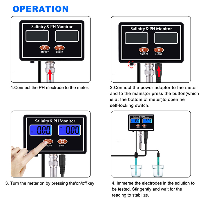 Online PH & Salinity Monitor 2 - Aquarium Fish Online ulasan dan harga