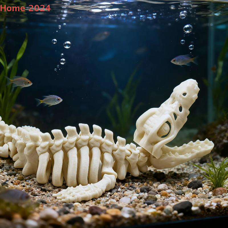 1Pcs Large Dinosaur Bone Repli - Aquarium Fish Enrichment ulasan dan harga