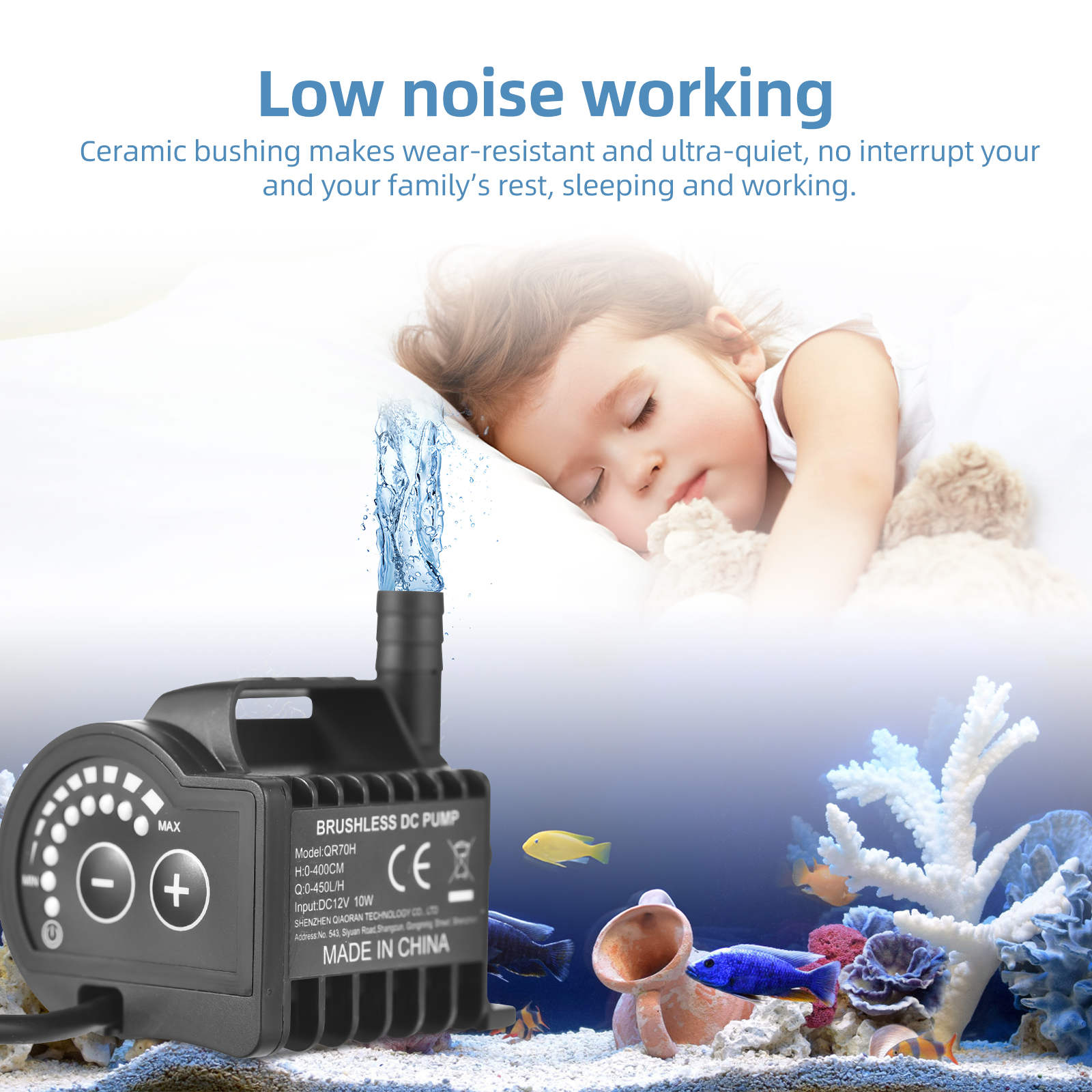 Submersible 12V Water Pump 8 L - Aquarium Fishing ulasan dan harga
