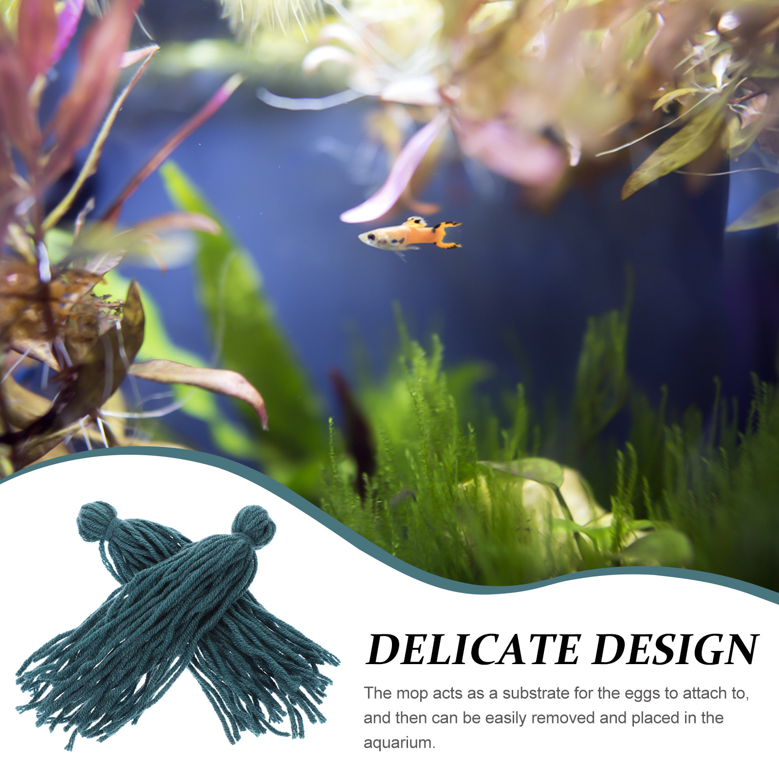 5 Pcs Mop Fish Floating Spawni - Aquarium Fish Reproduction ulasan dan harga