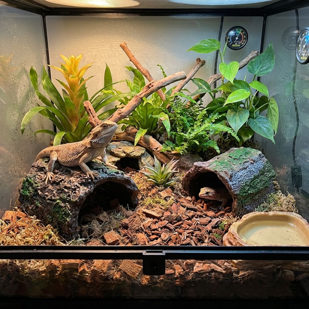 Simulation Reptile Hideout Hol - Aquarium Fish Cave ulasan dan harga