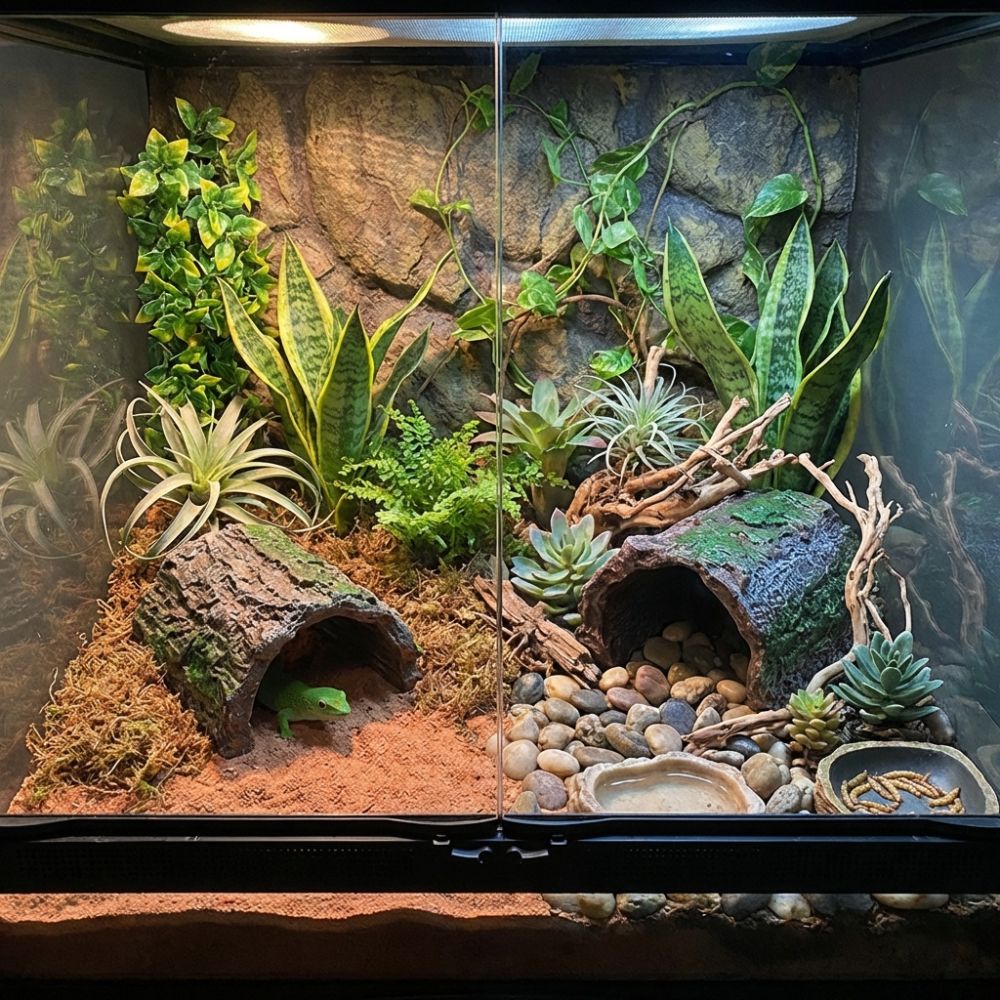 Simulation Reptile Hideout Hol - Aquarium Fish Cave ulasan dan harga