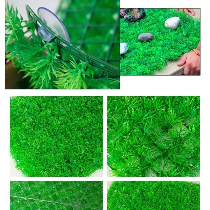 Artificial Grass Lawn Aquarium - Aquarium Fish Enrichment ulasan dan harga