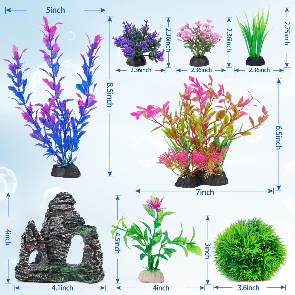 Aquarium Artificial Plastic Pl - Aquarium Goldfish ulasan dan harga