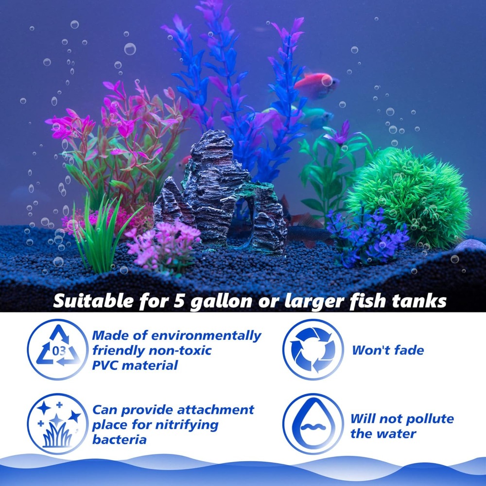 Aquarium Artificial Plastic Pl - Aquarium Goldfish ulasan dan harga
