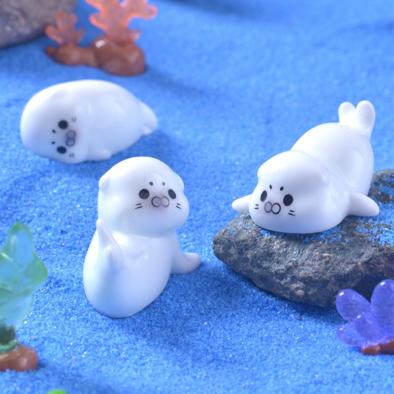 Mini Sea Lion Figurines for Mi - Aquarium Fish Enrichment ulasan dan harga