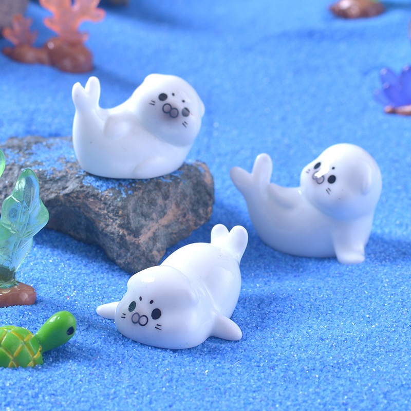 Mini Sea Lion Figurines for Mi - Aquarium Fish Enrichment ulasan dan harga