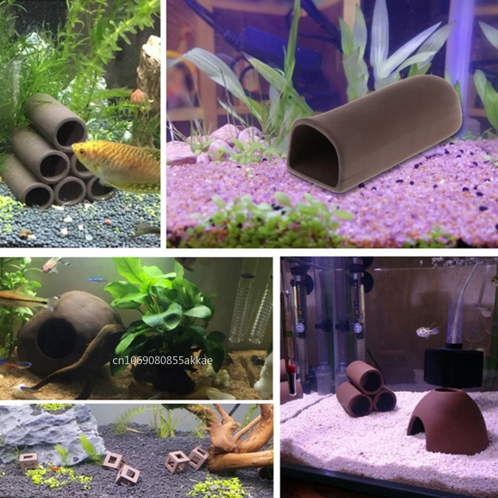 1pc Fish Tank Cave Aquarium Ac - Aquarium Fish Enrichment ulasan dan harga